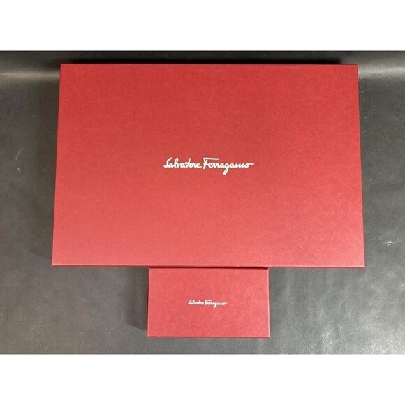 Salvatore Ferragamo Handbags - Salvatore Ferragamo Red & Silver Gift Boxes 1 large 1 small Empty Luxury Storage